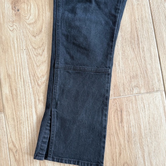 J Brand Mid Rise Split Straight Black Jeans - Picture 3 of 5